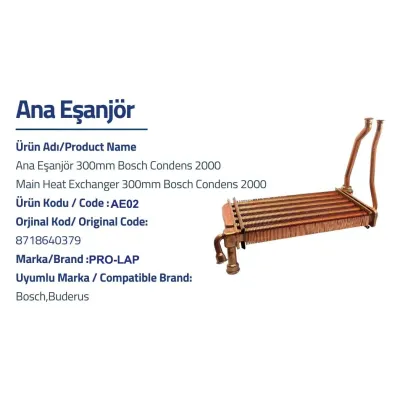 Ana Eşanjör Bosch Buderus GB 012 Bosch Condens 2000 3